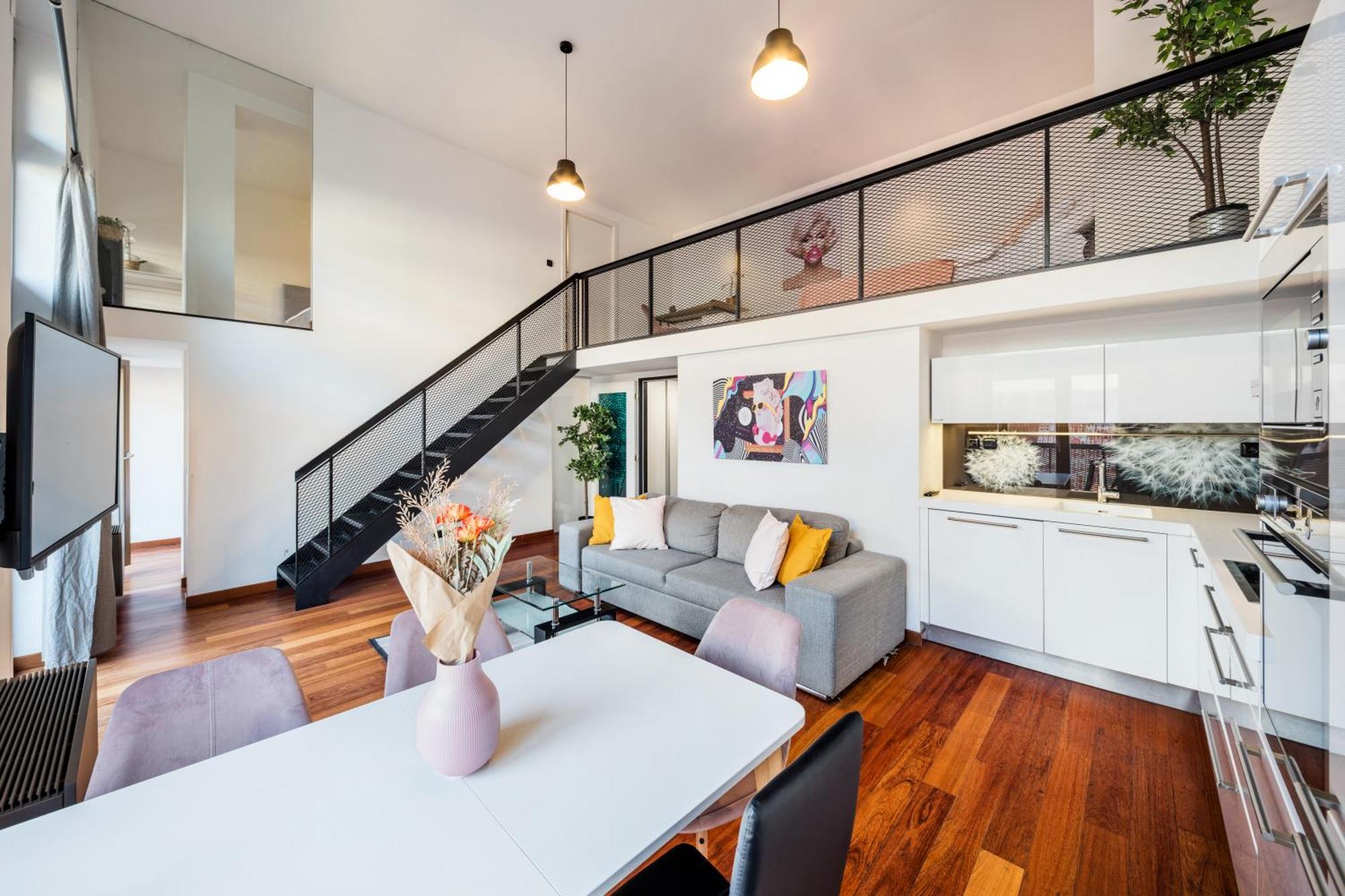 Apartments With Large Balcony, Parking Prag Exteriör bild